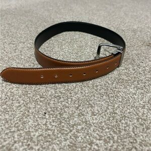 Men's Brown and Black Reversible Leather Belt 32x30